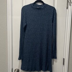 Mossimo Supply Co. Heathered Blue Knit Top